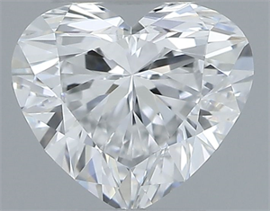 Picture of Natural Diamond 0.30 Carats, Heart with  Cut, E Color, VVS1 Clarity and Certified by GIA