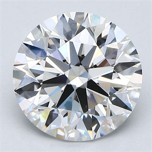 Picture of Natural Diamond 2.70 Carats, Round with Excellent Cut, G Color, VS1 Clarity and Certified by GIA