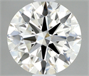 Natural Diamond 0.41 Carats, Round with Excellent Cut, H Color, VVS1 Clarity and Certified by IGI