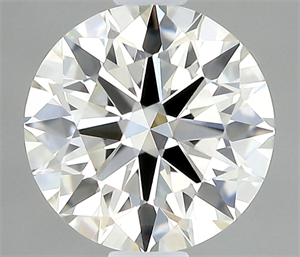 Picture of Natural Diamond 0.41 Carats, Round with Excellent Cut, H Color, VVS1 Clarity and Certified by IGI