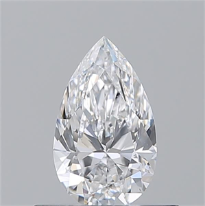 Picture of Natural Diamond 0.50 Carats, Pear with  Cut, D Color, VS1 Clarity and Certified by GIA