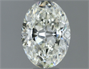 Natural Diamond 0.71 Carats, Oval with  Cut, J Color, VVS1 Clarity and Certified by IGI