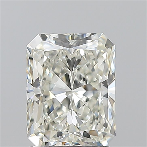 Picture of Natural Diamond 1.70 Carats, Radiant with  Cut, J Color, VS1 Clarity and Certified by GIA