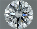 Natural Diamond 0.60 Carats, Round with Excellent Cut, G Color, VVS2 Clarity and Certified by IGI