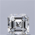 Natural Diamond 0.71 Carats, Asscher with  Cut, G Color, VVS1 Clarity and Certified by GIA