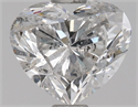 Natural Diamond 1.00 Carats, Heart with  Cut, E Color, SI2 Clarity and Certified by HRD