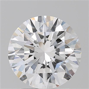 Foto Diamante Natural 2.50 quilates, Redondo , Color E, claridad VVS1 y certificado GIA de