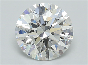 Picture of Lab Grown Diamond 5.03 Carats, Round with Ideal Cut, E Color, VVS1 Clarity and Certified by IGI