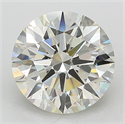 Lab Grown Diamond 3.02 Carats, Round with Ideal Cut, J Color, VS1 Clarity and Certified by IGI