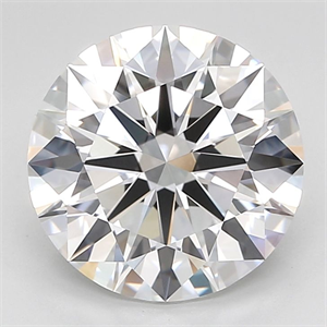 Picture of Lab Grown Diamond 5.62 Carats, Round with Ideal Cut, D Color, IF Clarity and Certified by IGI