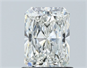 Natural Diamond 1.02 Carats, Radiant with  Cut, I Color, SI2 Clarity and Certified by GIA