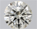 Natural Diamond 1.18 Carats, Round with Excellent Cut, J Color, VVS2 Clarity and Certified by IGI