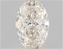 Natural Diamond 0.71 Carats, Oval with  Cut, J Color, SI2 Clarity and Certified by GIA