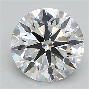 Picture of Lab Grown Diamond 1.02 Carats, Round with Ideal Cut, D Color, VVS1 Clarity and Certified by IGI