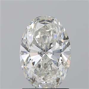 Picture of Natural Diamond 1.50 Carats, Oval with  Cut, I Color, SI2 Clarity and Certified by GIA