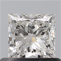 Diamante Natural 0.50 quilates, Princesa , Color H, claridad VS1 y certificado GIA