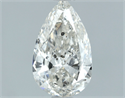 Natural Diamond 1.01 Carats, Pear with  Cut, H Color, I1 Clarity and Certified by IGI