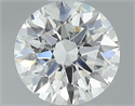Natural Diamond 0.73 Carats, Round with Excellent Cut, F Color, VS2 Clarity and Certified by GIA