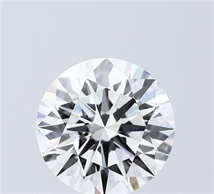 Picture of Lab Grown Diamond 2.01 Carats, Round with Ideal Cut, D Color, VVS2 Clarity and Certified by IGI