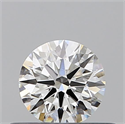 Natural Diamond 0.40 Carats, Round with Excellent Cut, H Color, VVS1 Clarity and Certified by GIA