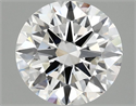 Lab Grown Diamond 2.01 Carats, Round with Excellent Cut, D Color, VS2 Clarity and Certified by IGI