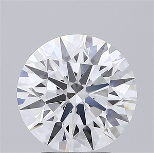 Picture of Lab Grown Diamond 3.07 Carats, Round with Ideal Cut, E Color, IF Clarity and Certified by IGI