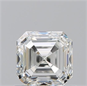 Natural Diamond 1.02 Carats, Asscher with  Cut, I Color, VVS1 Clarity and Certified by GIA