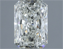 Natural Diamond 1.01 Carats, Radiant with  Cut, H Color, SI1 Clarity and Certified by IGI