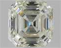 Natural Diamond 3.01 Carats, Asscher with  Cut, N Color, VS1 Clarity and Certified by GIA