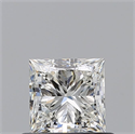Natural Diamond 0.60 Carats, Princess with  Cut, I Color, VVS1 Clarity and Certified by GIA