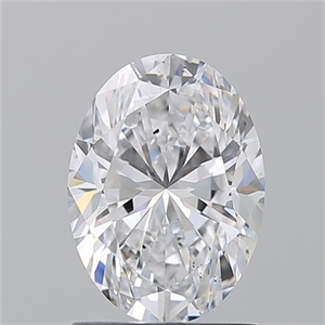 Picture of Natural Diamond 1.50 Carats, Oval with  Cut, D Color, SI1 Clarity and Certified by GIA