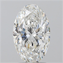 Diamante Natural 2.01 quilates, Ovalado , Color F, claridad SI2 y certificado GIA