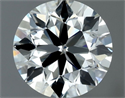 Natural Diamond 0.80 Carats, Round with Excellent Cut, I Color, VVS1 Clarity and Certified by IGI