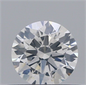 Natural Diamond 0.42 Carats, Round with Excellent Cut, F Color, I1 Clarity and Certified by GIA