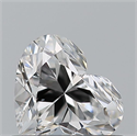 Natural Diamond 0.50 Carats, Heart with  Cut, E Color, SI1 Clarity and Certified by GIA