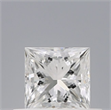 Natural Diamond 0.50 Carats, Princess with  Cut, G Color, VVS1 Clarity and Certified by GIA