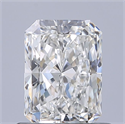 Natural Diamond 0.70 Carats, Radiant with  Cut, G Color, IF Clarity and Certified by GIA