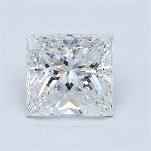 Picture of Natural Diamond 3.00 Carats, Princess with  Cut, E Color, SI2 Clarity and Certified by GIA