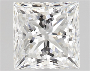 Picture of Natural Diamond 0.70 Carats, Princess with  Cut, E Color, VS1 Clarity and Certified by GIA