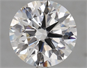 Lab Grown Diamond 4.01 Carats, Round with Excellent Cut, D Color, VVS2 Clarity and Certified by GIA
