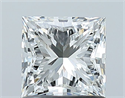 Natural Diamond 1.02 Carats, Princess with  Cut, I Color, VS1 Clarity and Certified by GIA