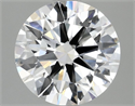 Lab Grown Diamond 2.90 Carats, Round with Ideal Cut, D Color, VVS2 Clarity and Certified by IGI