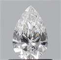 Natural Diamond 0.56 Carats, Pear with  Cut, D Color, VS2 Clarity and Certified by GIA