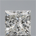 Natural Diamond 0.91 Carats, Princess with  Cut, G Color, VVS2 Clarity and Certified by GIA