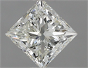 Natural Diamond 0.75 Carats, Princess with  Cut, J Color, VS1 Clarity and Certified by IGI