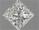 Natural Diamond 0.75 Carats, Princess with  Cut, J Color, VS1 Clarity and Certified by IGI