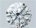 Natural Diamond 1.00 Carats, Round with Excellent Cut, H Color, SI1 Clarity and Certified by GIA
