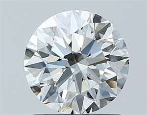 Picture of Natural Diamond 1.00 Carats, Round with Excellent Cut, H Color, SI1 Clarity and Certified by GIA