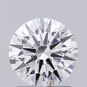 Picture of Lab Grown Diamond 1.27 Carats, Round with Ideal Cut, D Color, VVS2 Clarity and Certified by IGI