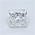Natural Diamond 0.90 Carats, Princess with  Cut, G Color, VVS2 Clarity and Certified by GIA